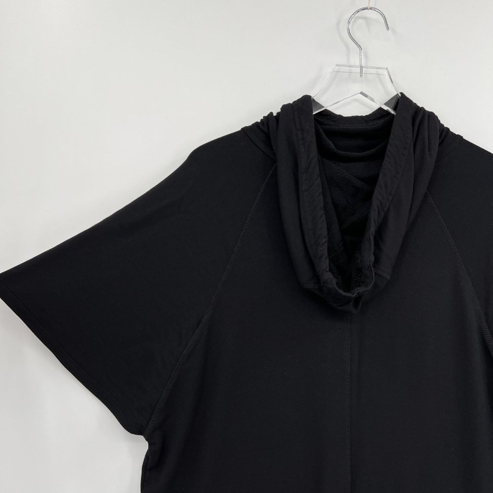 Prana Carys Hooded Dress Black Tunic Sweatshirt Pockets Size XS - Picture 7 of 10